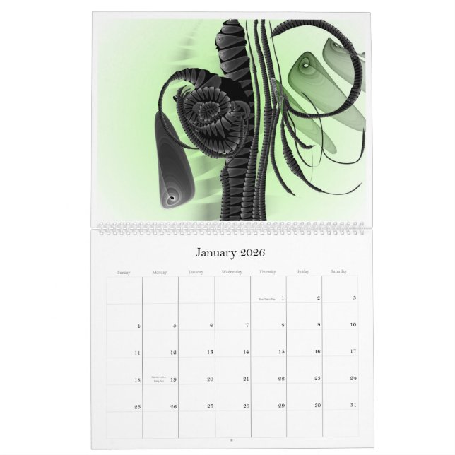Calendrier Monde 2010 de fractale d'Anjo Lafin (Jan 2026)