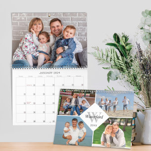 Calendrier Monogrammes Photos Familiales Moderne 2024