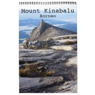 Calendrier mont Kinabalu Bornéo
