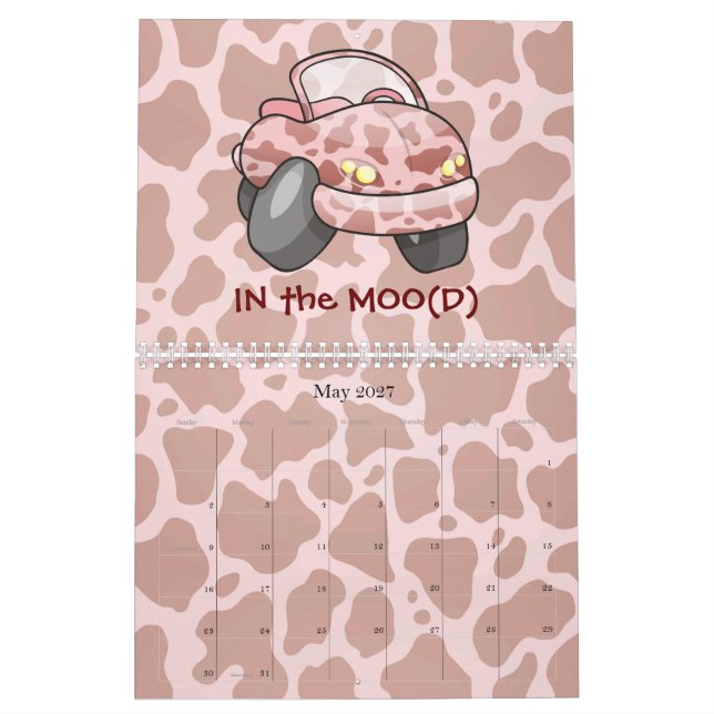 Calendrier Moo Car (Mai 2027)