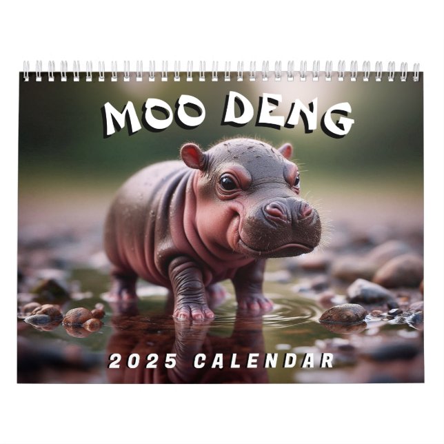 Calendrier Moo Deng (Protection)