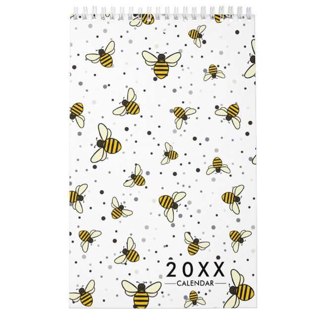 Calendrier motif d'abeille 2026 (Protection)