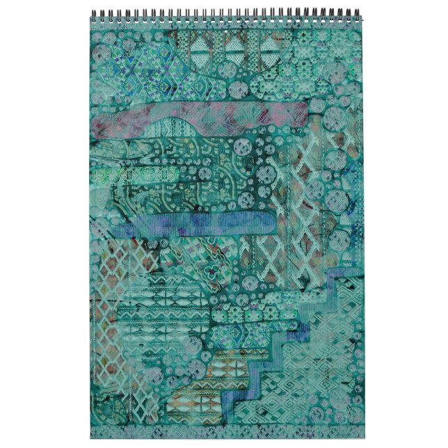 Calendrier Motif Ethno Abstrait - Folklore Art 2 (Protection)