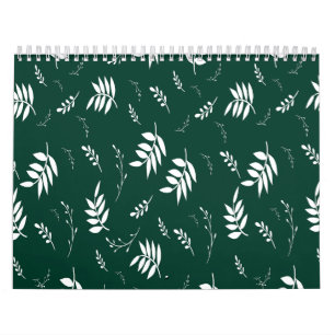 Calendrier motif feuille