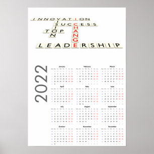 Calendrier Motivationnel 2022 Affiche
