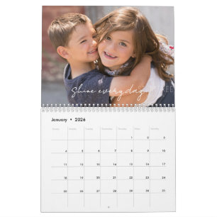 Calendrier Motivationnel 2026 Avec Photos de Famil