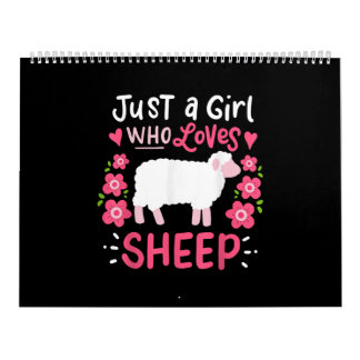 Calendrier Mouton rose | Juste Une Fille Qui Aime Le Cadeau D