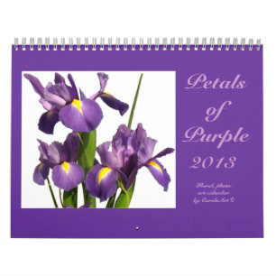 Calendrier Mural 0 2013 "Pétales de pourpre"