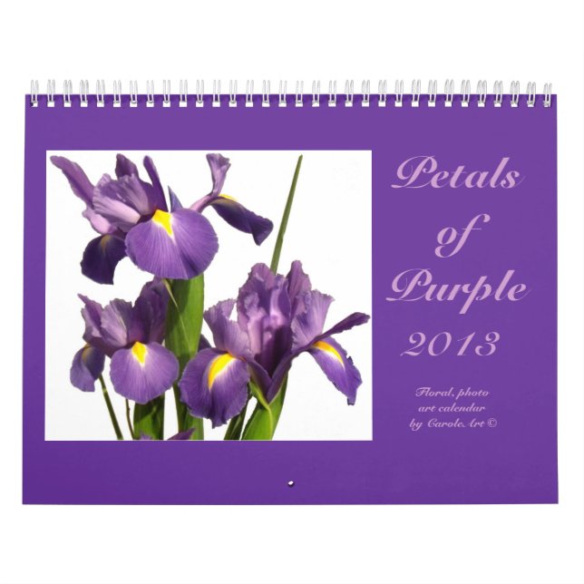 Calendrier Mural 0 2013 "Pétales de pourpre" (Protection)