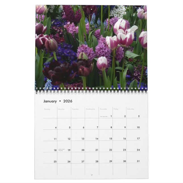 Calendrier Mural 0 Tulip Art (Jan 2026)