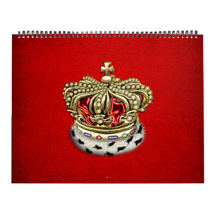 Calendrier Mural [100] Prince-Princesse King-Queen Royal Crown