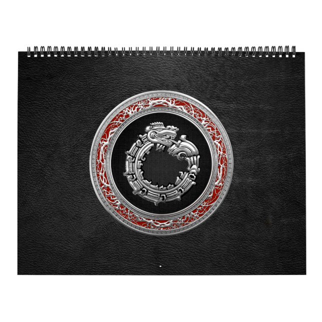 Calendrier Mural [100] Serpent Dieu Quetzalcoatl [Argent] (Protection)