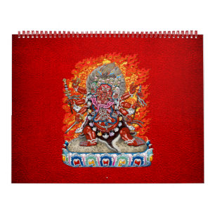 Calendrier Mural [100] Thangka tibétaine - Die furieuse Hayagriva