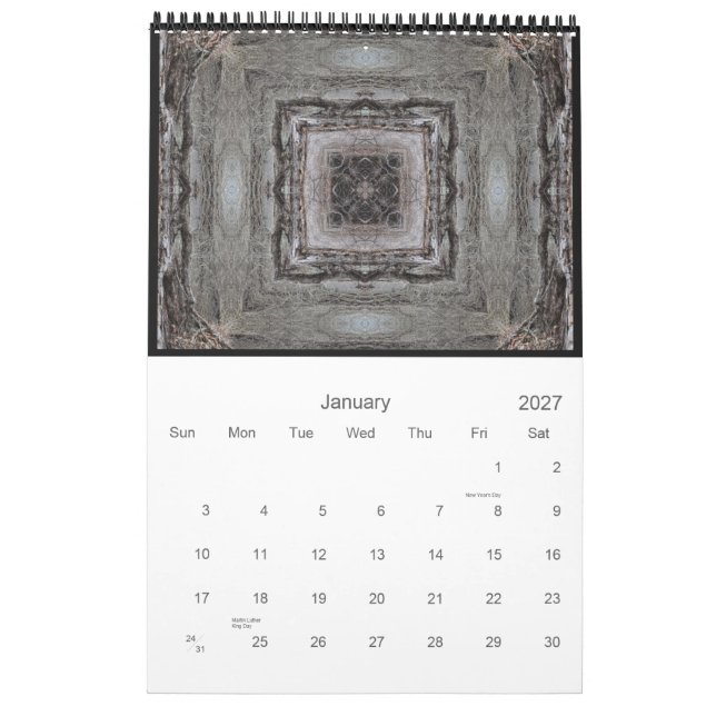 Calendrier mural 11" x 17" (Jan 2027)