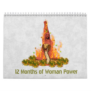 Calendrier Mural 12 mois de puissance de femme