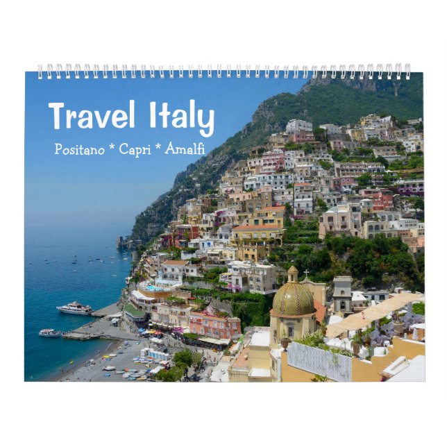 Calendrier Mural 12 mois Voyage Italie (Protection)