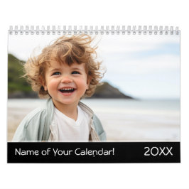 Calendrier Mural 14 Photo avec couverture complète - Personnalisée