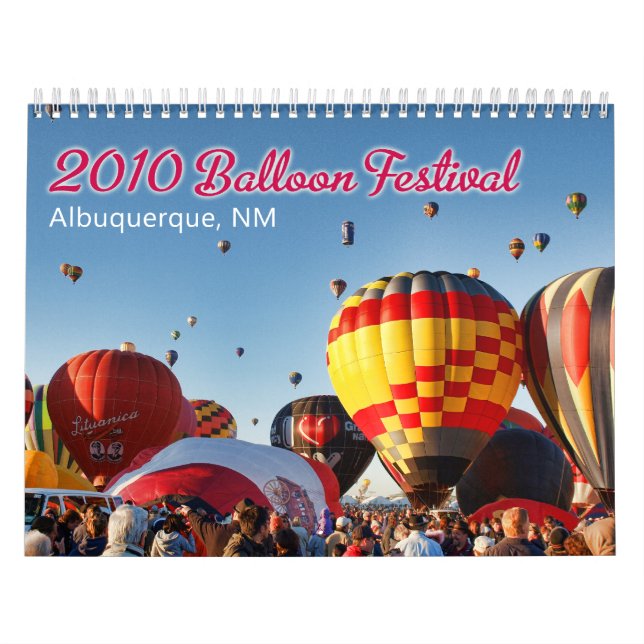 Calendrier Mural 2010 Albuquerque, festival de ballon de nanomètre (Protection)