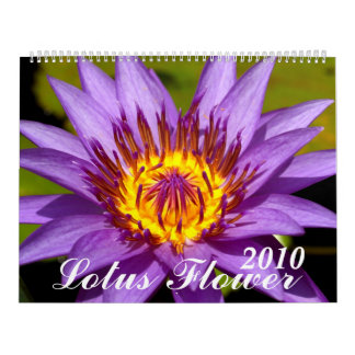 Calendrier Mural 2010, fleur de Lotus