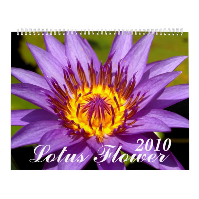 Calendrier Mural 2010, fleur de Lotus (Protection)