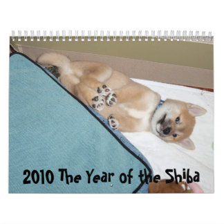 Calendrier Mural 2010 l'année du Shiba