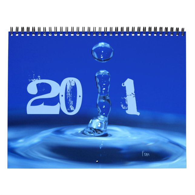 Calendrier Mural 2011 sera bleu (Protection)