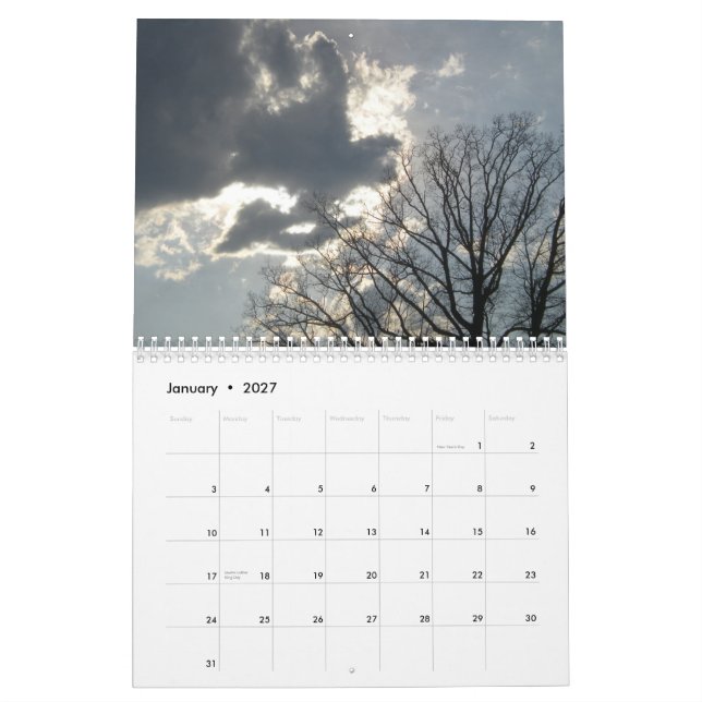 Calendrier Mural 2012 fleurs (Jan 2027)