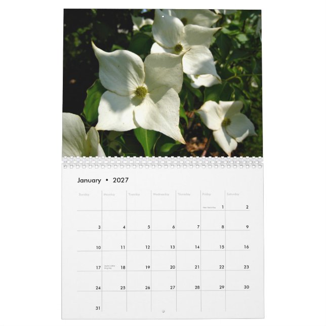 Calendrier Mural 2014 fleurs (Jan 2027)