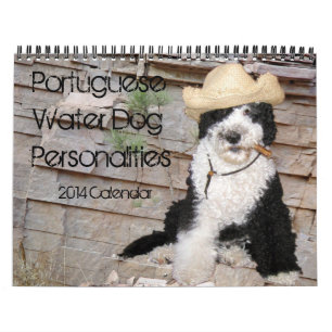 Calendrier Mural 2014 personnalités portugaises de chien d'eau
