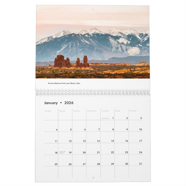 Calendrier Mural 2015, photographie de paysage (Jan 2026)