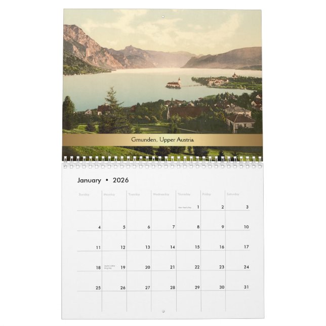 Calendrier Mural 2015 visions mondiales d'antan de la (Jan 2026)