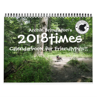 Calendrier Mural 2018times Calendarbook d'archie Brindleton ! !