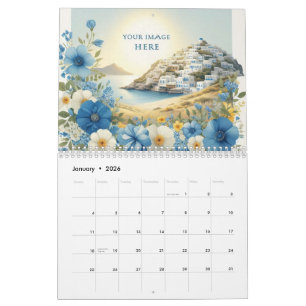 Calendrier mural 2026 de logo d'entreprise personn