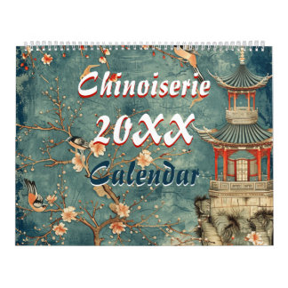 Calendrier mural 2026 élégant de style chinois 