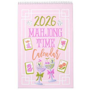 Calendrier mural 2026 Mahjong Time