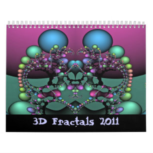 Calendrier Mural 3D fractales 2011