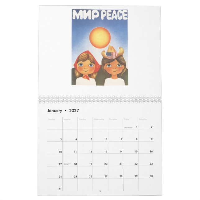 Calendrier Mural Affiches soviétiques (Jan 2027)