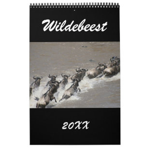 Calendrier Mural afrique du wildebeest