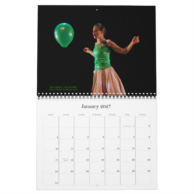 Calendrier Mural Alexandra Beller/calendrier des danses 2008 (Jan 2027)