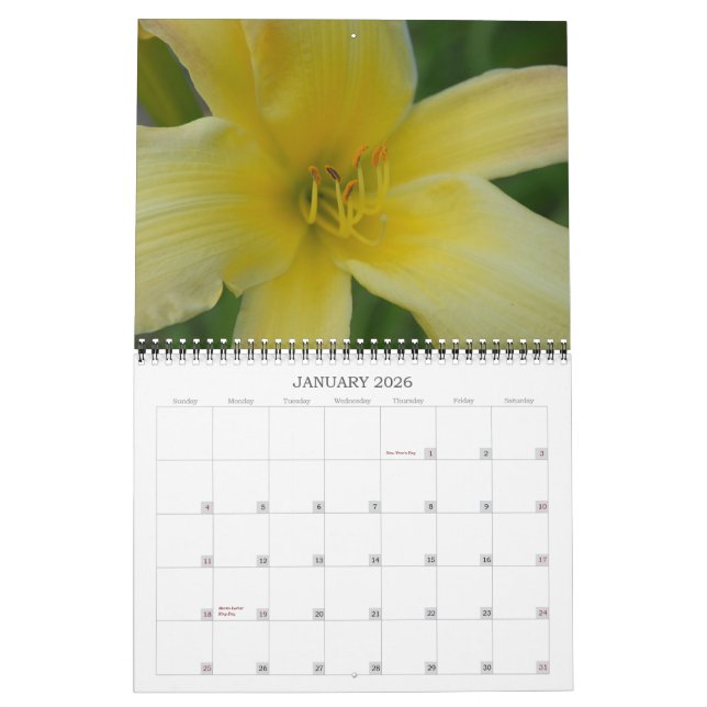 Calendrier Mural Angie's Lilies (Jan 2026)