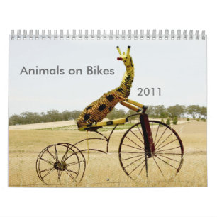 Calendrier Mural Animaux à vélo 2011 Ezy Rider