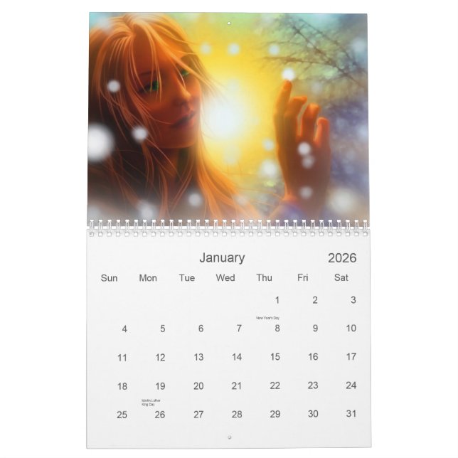 Calendrier Mural Art 2010 d'imaginaire (Jan 2026)