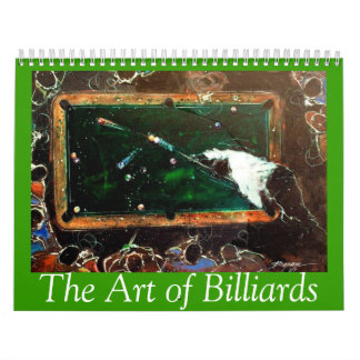 Calendrier Mural Art 2015 des billards