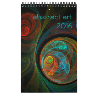 Calendrier Mural Art Abstrait moderne 2016