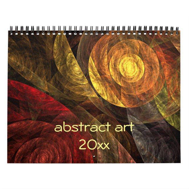 Calendrier Mural Art Abstrait moderne 2025 (Protection)