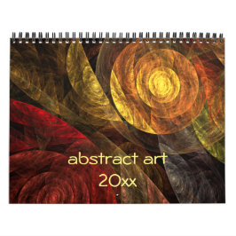 Calendrier Mural Art Abstrait moderne 2025