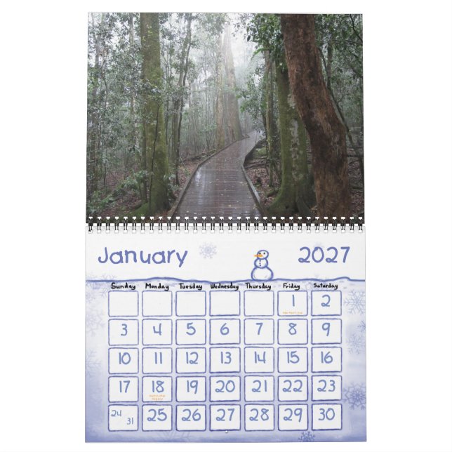 Calendrier Mural Australie (Jan 2027)