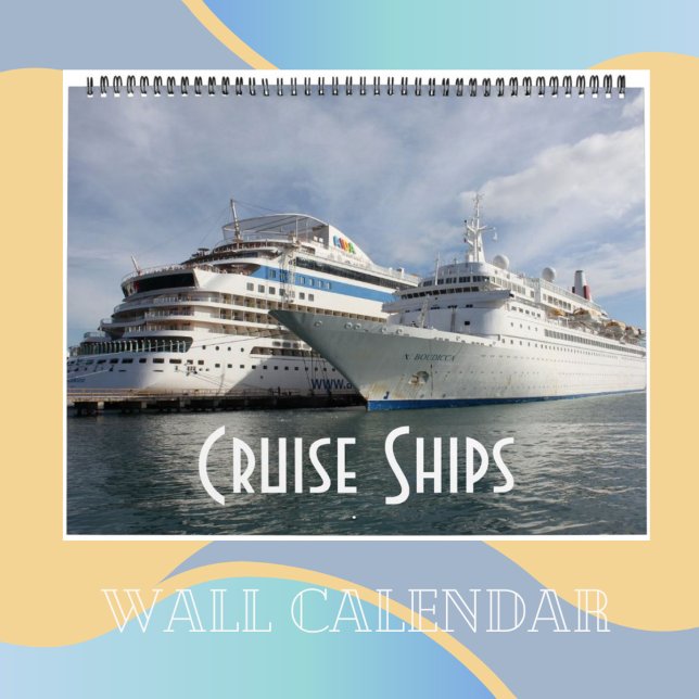 Calendrier Mural Bateaux de croisière dans les Caraïbes (Créateur téléchargé)