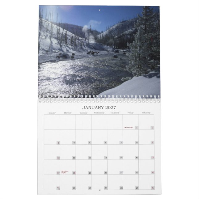 Calendrier Mural Beaux paysages 2007 (Jan 2027)