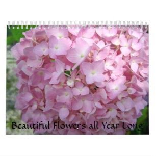 Calendrier Mural Belles fleurs tout au long de l'année